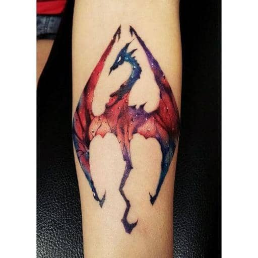 Dragon Dovahkiin Tattoo