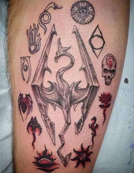 Dragon Tattoo with Runes