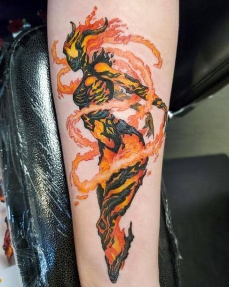 Fire Warrior Skyrim Tattoo