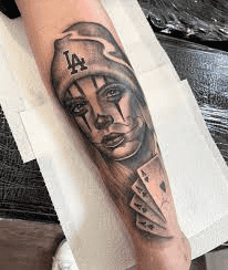 La Llorona Skull Tattoo