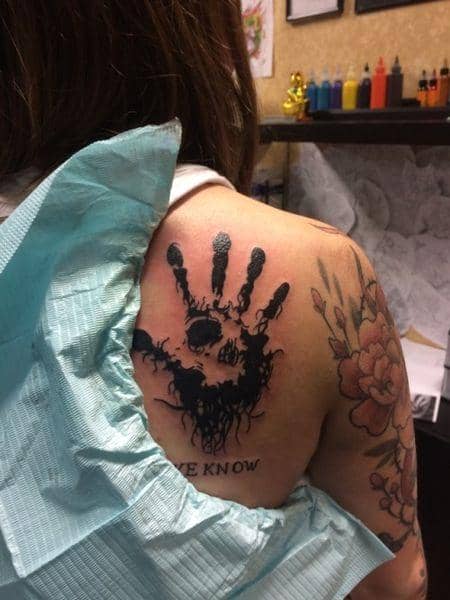 Skyrim Handprint Tattoo
